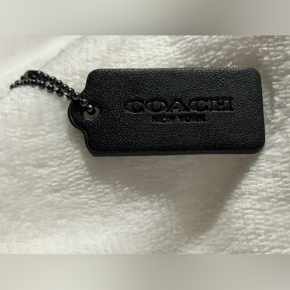 Coach Accessories - Coach Black Textured Bag Tag